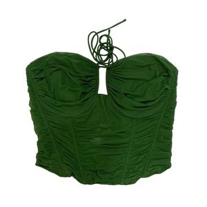 Green corset top